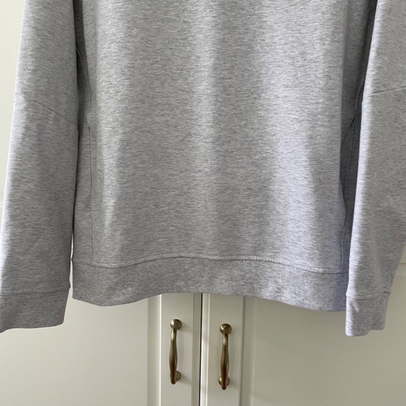 Lululemon City Sweat Pullover Hoodie, Heathered Light Grey, Size Medium - Picture 5 of 11